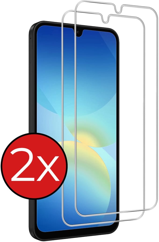 Screenprotector - 2 Stuks - Geschikt voor Samsung Galaxy A26 - Extra Sterk - Beschermglas - Gehard Glas - Tempered Glass - Screen Protector