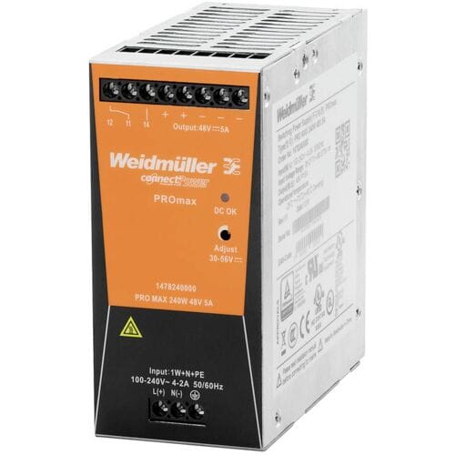 Weidmüller 1478130000 DIN-rail netvoeding 24 V/DC 10 A 240 W Inhoud 1 stuk(s)