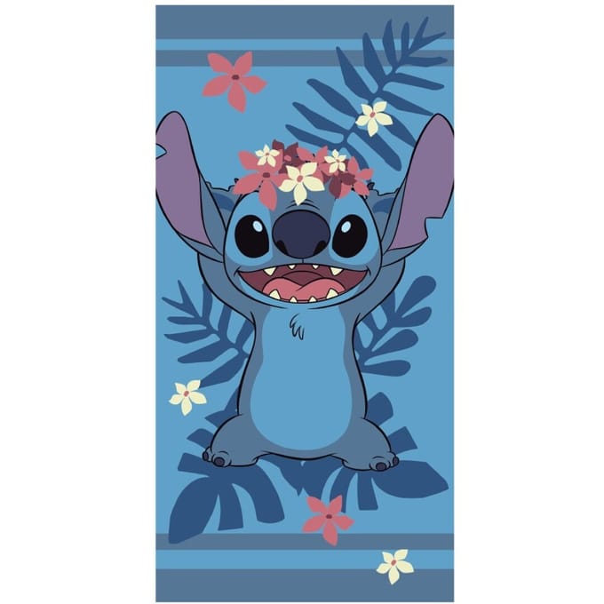 Stitch Beach Towel / Strandlaken (Flowers) - Lilo anch Stitch Decoratie