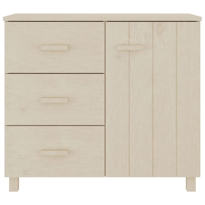 vidaXL - Dressoir - HAMAR - 90x40x80 - cm - massief - grenenhout - honingbruin