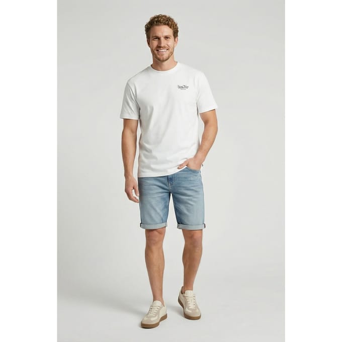 Cars Jeans Keyno Ts White Größe: M | Basic T-Shirts Outlet | Herren | Weiß