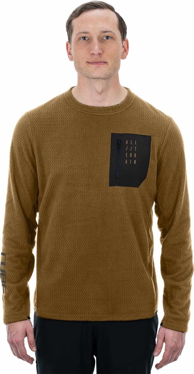 CUBE Fietsshirt ATX FLEECE JERSEY L/S BROWN XL