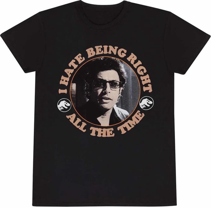 Jurassic Park - T-shirt 'Hate Being Right'