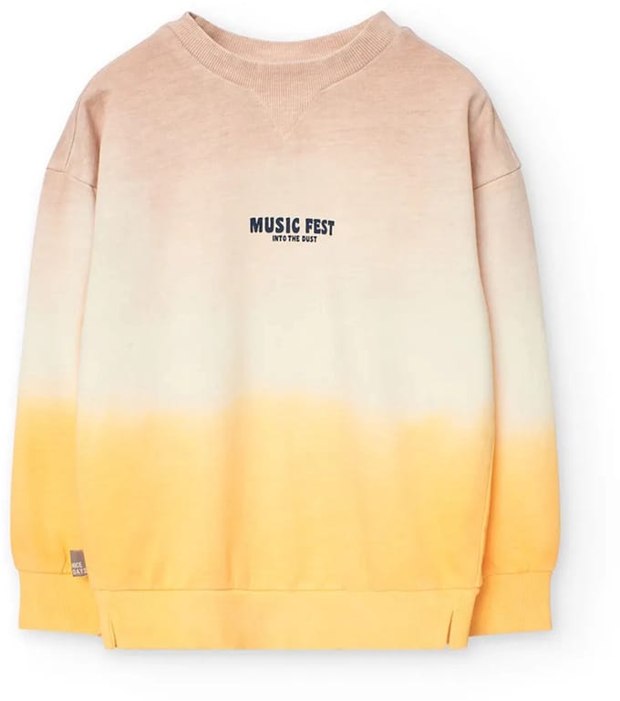 Boboli Fleece Dye Sweatshirt Geel 6 Years Jongen