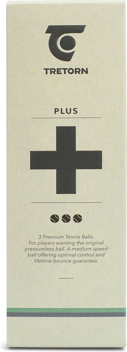 Tretorn Plus - Tennisballen - 3 stuks - Geel
