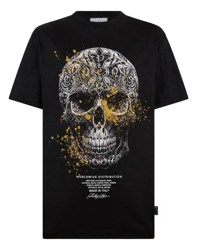 T-Shirt Met Ronde Hals En Korte Mouwen Skull