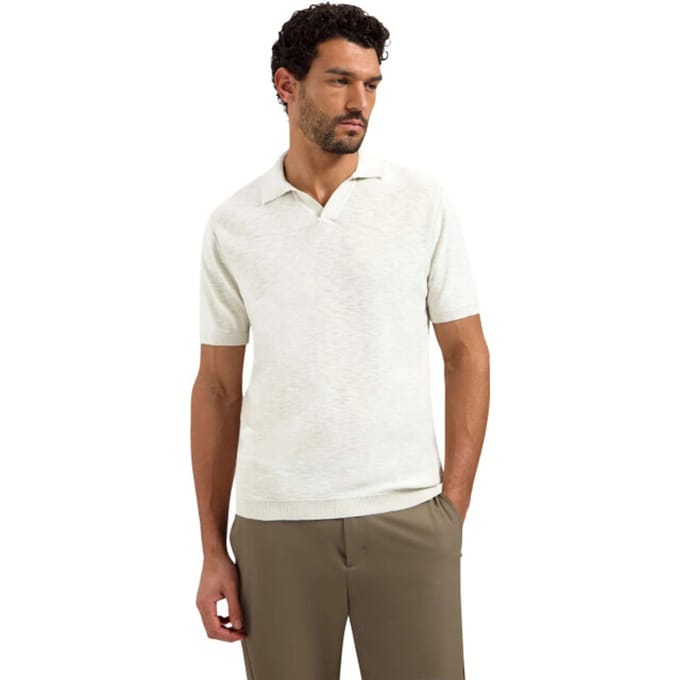 No Excess Pullover Short Sleeve V-Polo Slub Kit  2XL