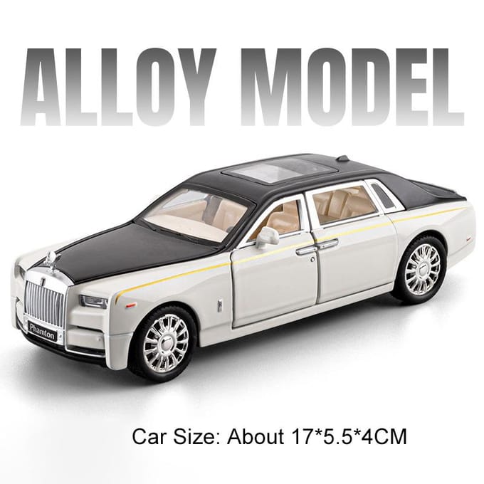 1:32 Jouets Voiture Rolls Royce Phantom Wraith Modèle en Alliage Moulé Sous Pression Avec Son Lumière Tirer En Arrière Portes Ouvertes Voitures Cadeau d'Anniversaire d'un Ami