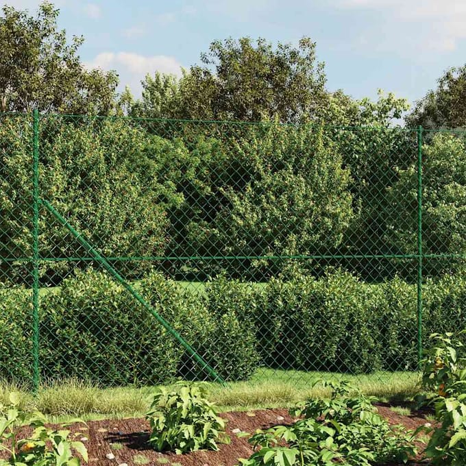 vidaXL - Gaashek - met - flens - 1,6x10 - m - groen