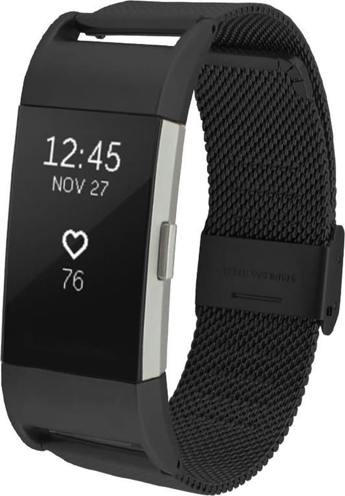 watchbands-shop.nl RVS bandje - Fitbit Charge 2 - Zwart