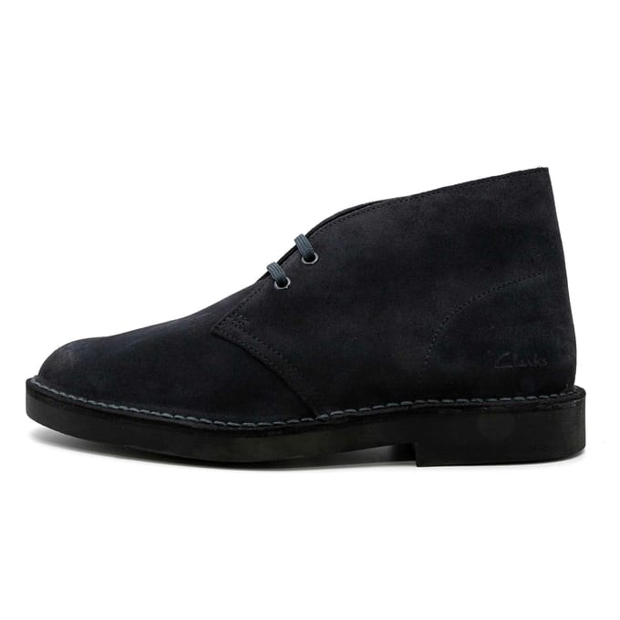 CLARKS Desert Bt Evo Heren Veterschoenen - Navy Suede