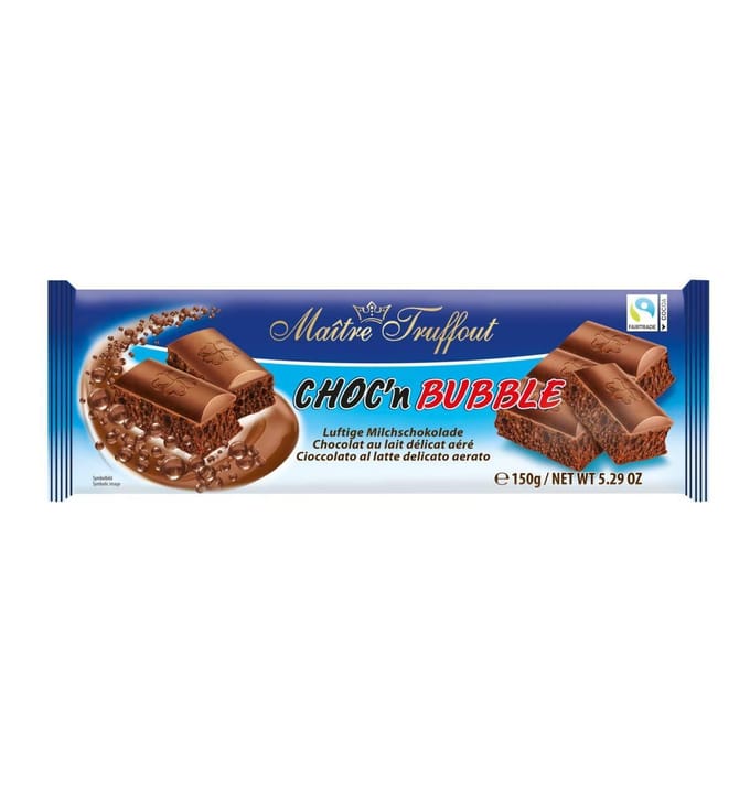 MaitreTruffout Choc´n Bubble Melkchocolade 150 g