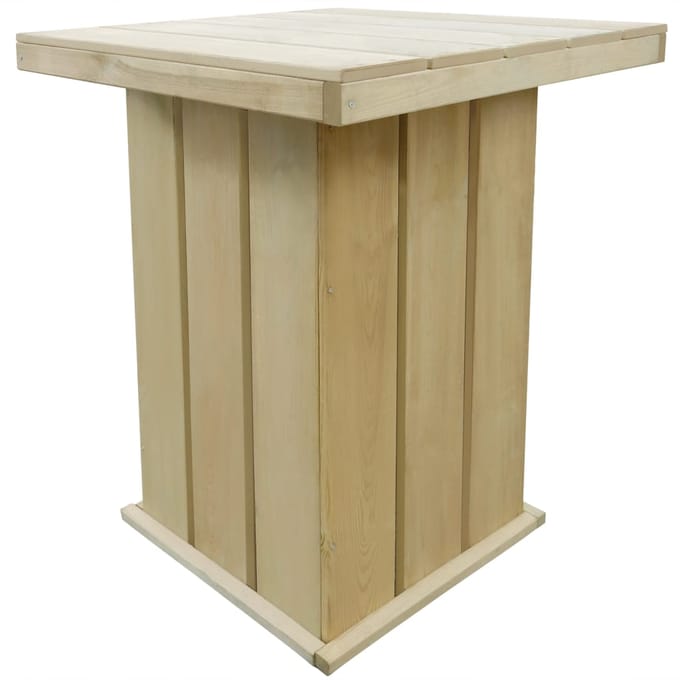 vidaXL - Bartafel - 75x75x110 - cm - geïmpregneerd - grenenhout