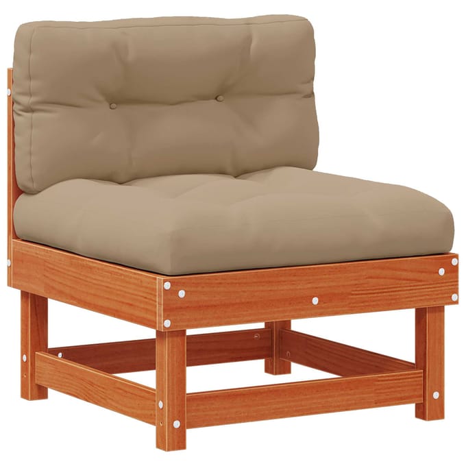 vidaXL - Tuinstoel - Midden - Massief - grenenhout - Waskleur - Bruin