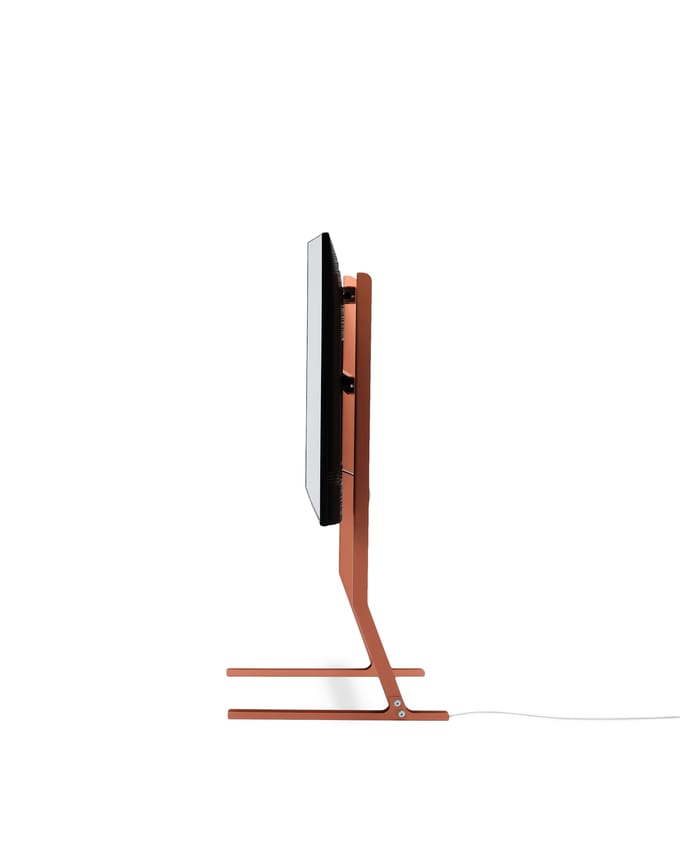 Pedestal Bendy TV-meubel - dusty rose