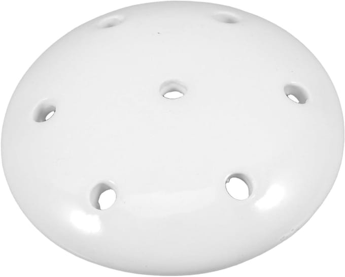Urinale Zeefdop - Urinoir Filterdop - Badkamer Netheid - Keramisch Materiaal - 8.5 x 8.5 CM - Wit