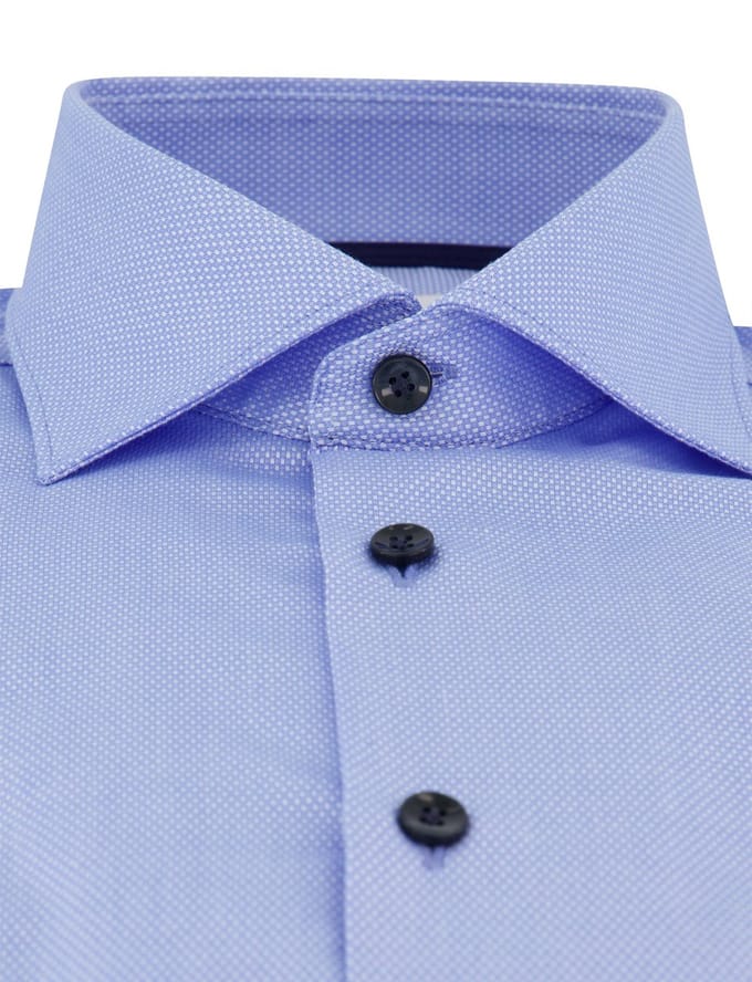 Overhemd John Miller blauw geprint