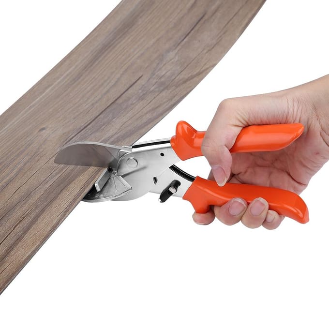 Multifunctionele Verstelbare Hoek Schaar Knipschaar Multi Hoek Kabelgootknipper (Oranje Handvat) gray