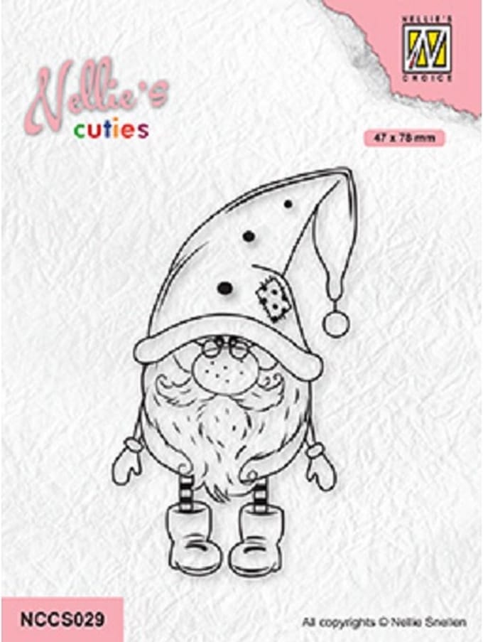 Nellie's Choice Clearstempel - Cuties Gnome NCCS029 47x78mm
