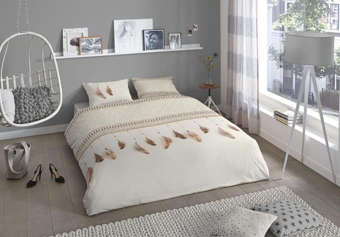 Good Morning Dasher Dekbedovertrek - Tweepersoons - 200x200/220 cm - Grijs