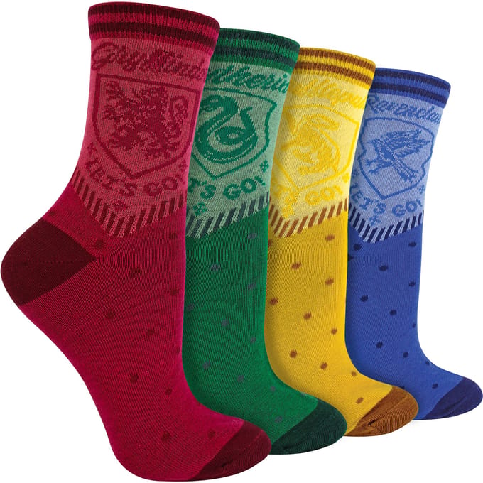 4 Paar Harry Potter Sokken - Assortiment