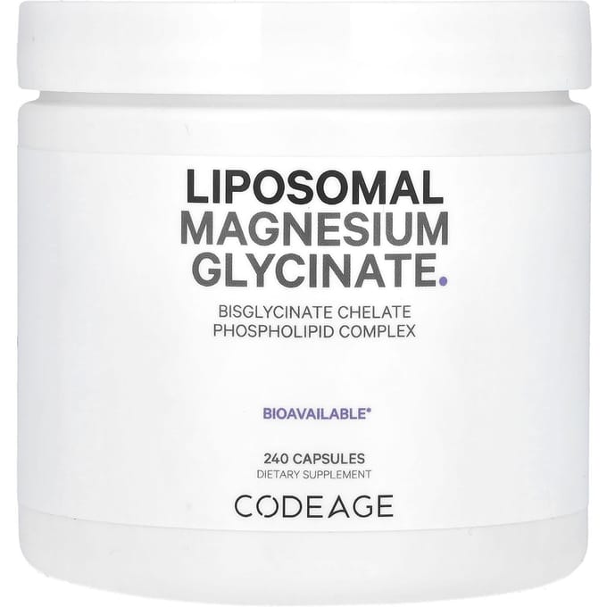Codeage, Glycinate de Magnésium Liposomal, 240 Capsules