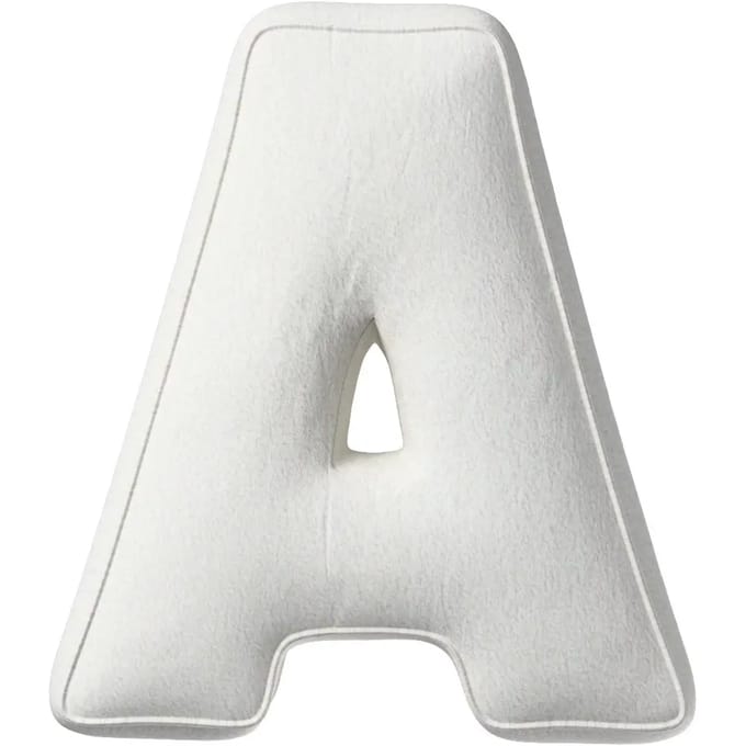 Kussen letter a Yellow Tipi Boucle