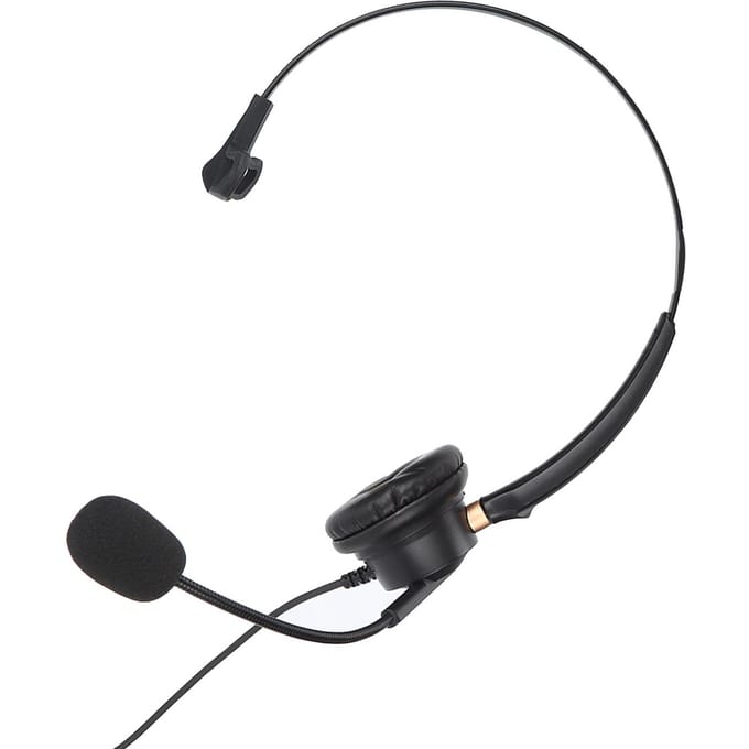 H600‑3.5 Casque téléphonique monaural prise jack 3,5 mm Casque professionnel avec micro pour smartphone tablette