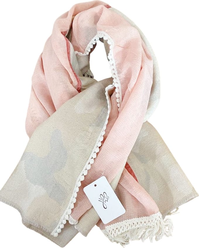 Yehwang - Scarf Squared - 120 x 130 cm - Pink