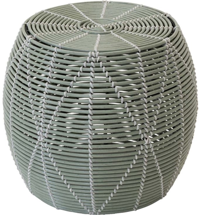 Lesli Living - Poef Birma - Groen - Ø46x40cm