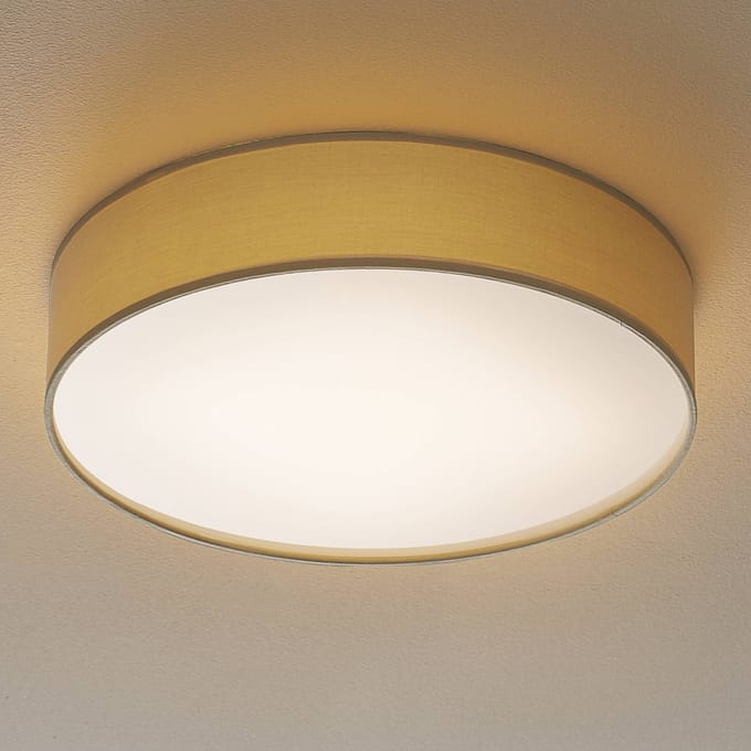LEDS-C4 Bol LED plafondlamp met stoffen kap