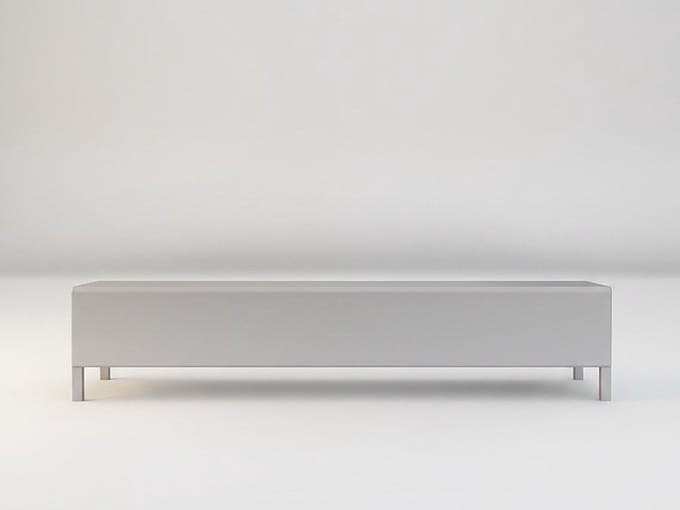 Vente-unique Set van 3 kroonlijsten voor plafond van polystyreen L290 x H10 cm wit - CARINTIA