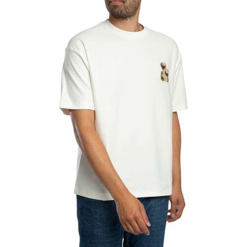 Regular fit t-shirt van puur katoen model 'Detzi'