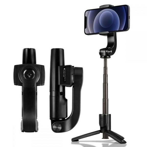 Spigen S610W Gimbal Wireless Bluetooth Met Afstandsbediening Tripod Selfie Stick Zwart