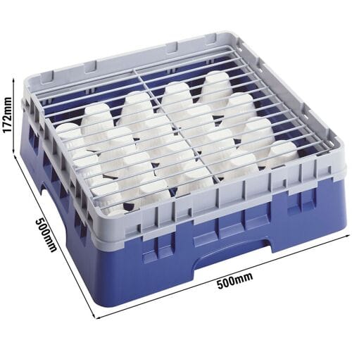 (6 stuks) CAMBRO CAMRACK® - Afdekrooster voor basismand - 500x500mm - Grijs
