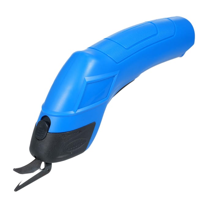 Ciseaux électriques sans fil Ciseaux de coupe Ciseaux de couture Coupe-tissu rechargeable USB Couture bleu