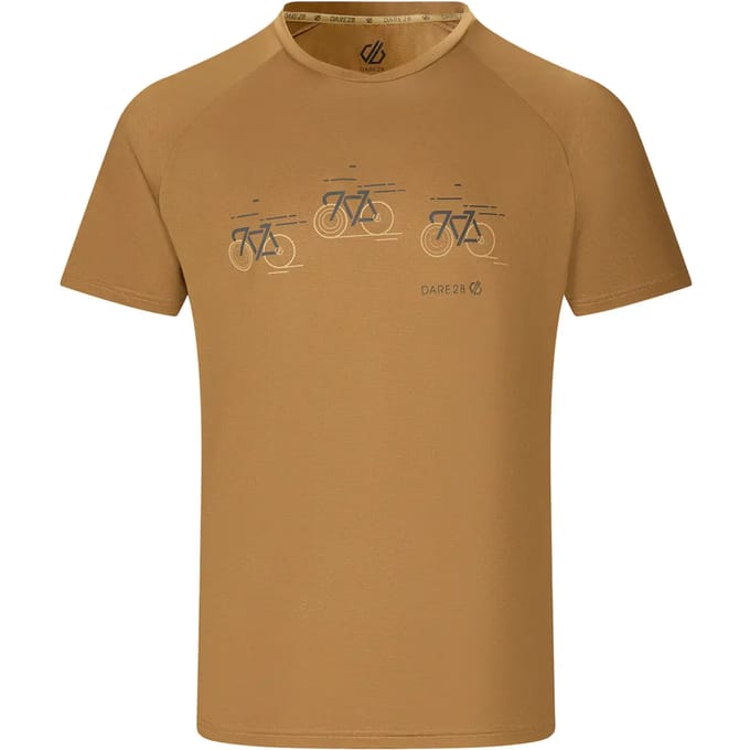 Dare2B Heren Tech II T-shirt met korte mouwen en grafische print