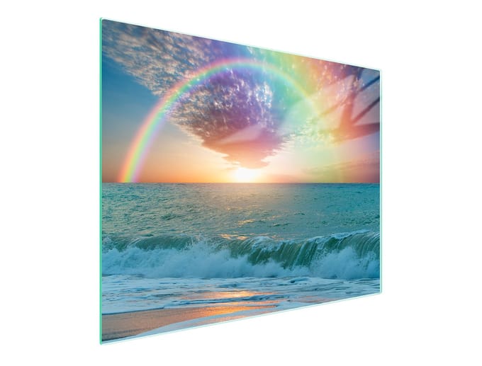 TMK ArtDeko - Snijplank van glas - 52x30 cm - Beschermplaat - Zee motief