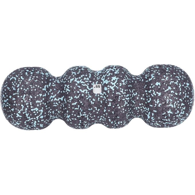 Foamroller met groeven Spierontspanning Hoge dichtheid Spierroller voor wervelkolom Pezen Nek black