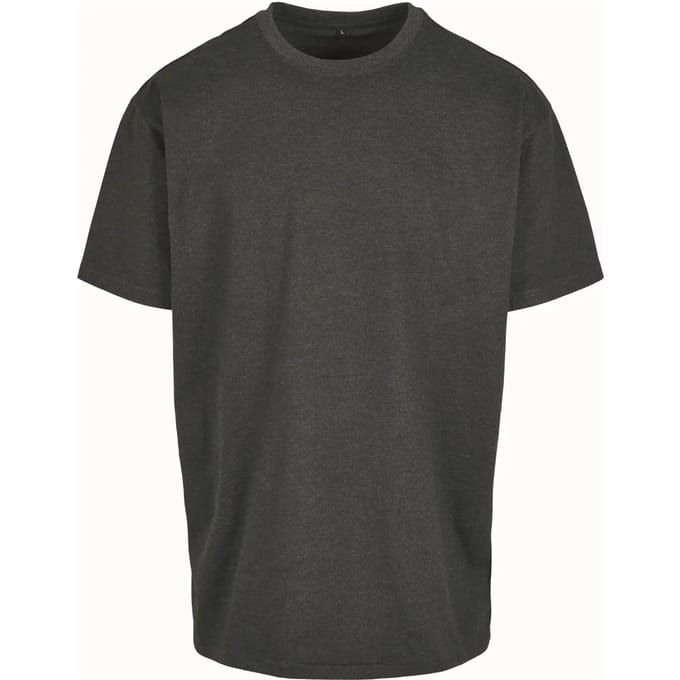 Build Your Brand - Heavy Oversized T-Shirt - Charcoal (Heather) maat M