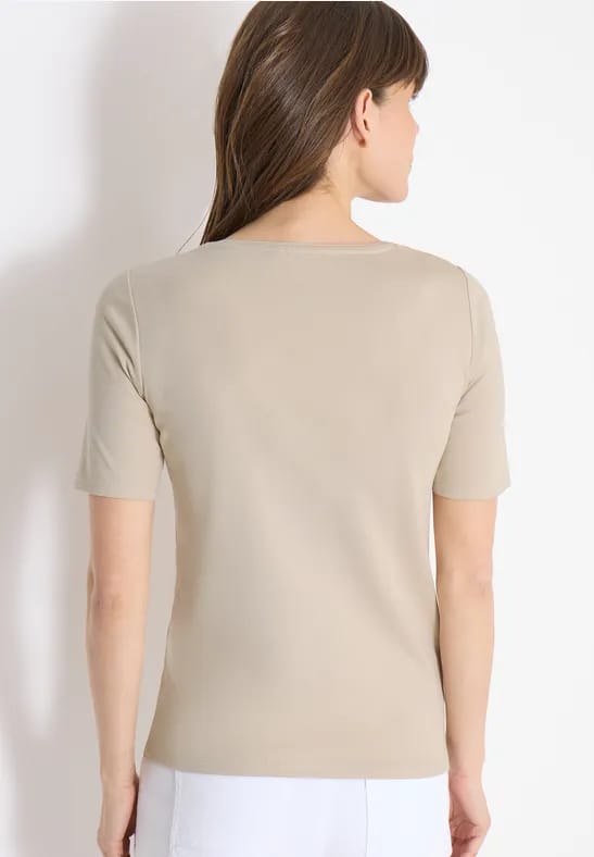 Basic katoenen shirt