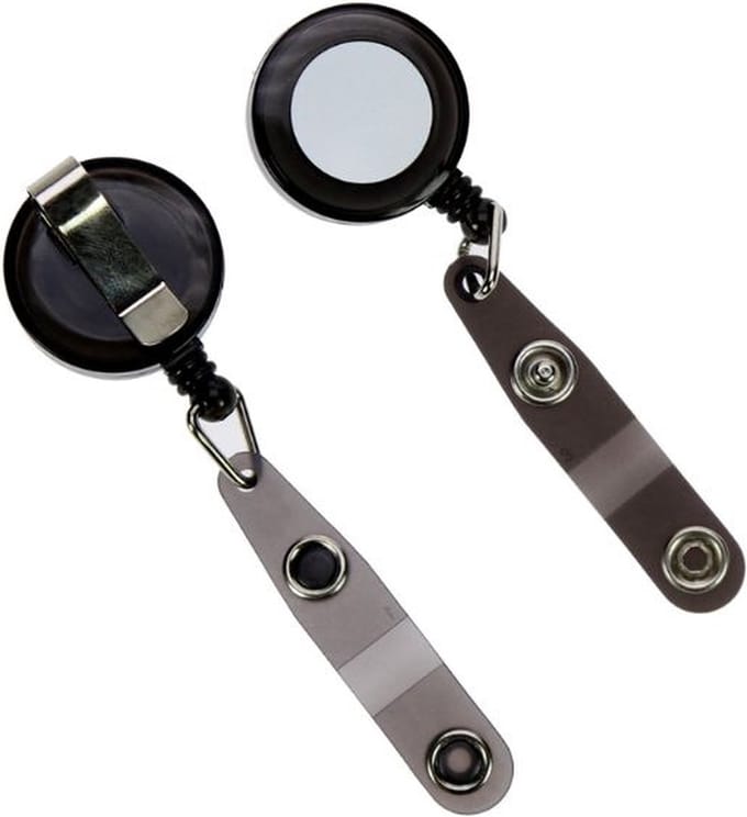 Exiton Badgehouder - Oprolmechanisme - Zwart - 70 cm