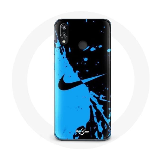 Coque - Nike - Huawei P20 Lite - Souple - Bleu et Noir - Protection noir