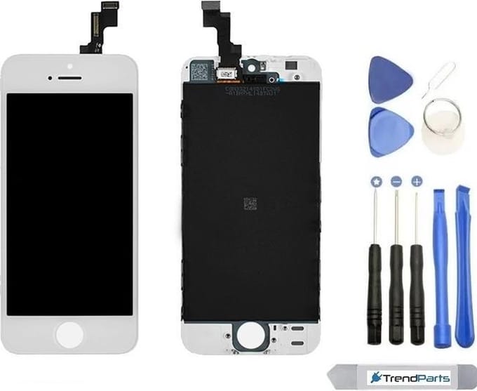 LCD Scherm iPhone 5S Geschikt voor Apple – Wit – Complete Kit