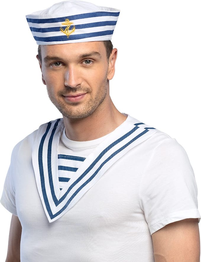Boland - Kraag Matroos - Volwassenen - Unisex - Matroos - Maritiem