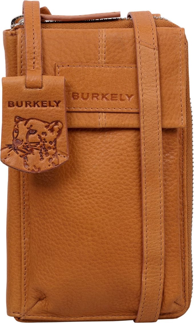 BURKELY Soft Skylar Dames Phone Wallet - Cognac