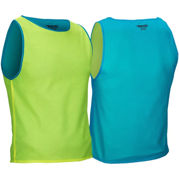 Avento Trainingshesje Dubbelzijdig - Junior - Fluorgeel/Blauw - JR