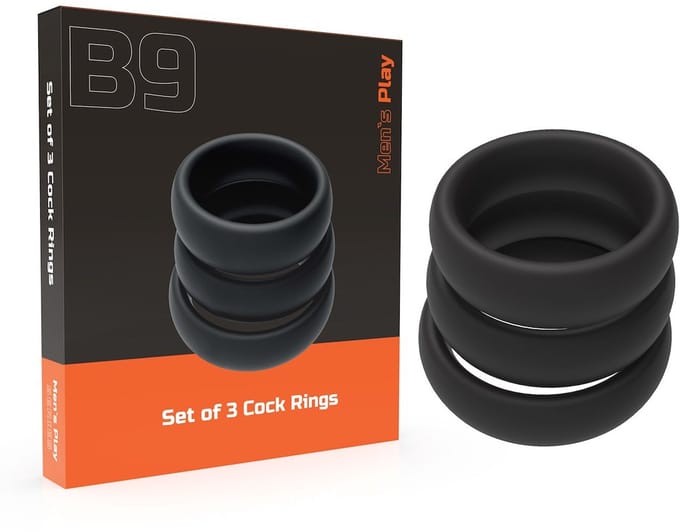 Set van 3 erectieringen – versterk en verleng je plezier