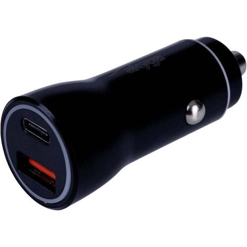 Akyga 36W Autolader Voor Telefoons Met Quick Charge 3.0, Usb-A En Usb-C.