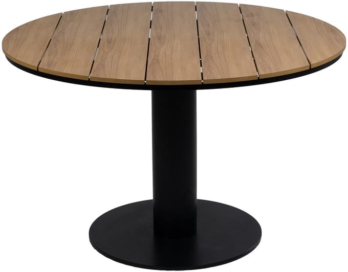 Ronde tuintafel Tower 120øcm | Black & Tecon Teak
